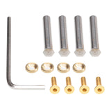 Maxbell 12x Desktop Computer Cooling Fan Screws Nut Kit DIY Modified Mounting Fixed