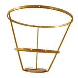 Maxbell Lamp Shade Frame Ring DIY Tabletop Light Stand Holder for Light Cover Anniversary Aureate 18cm