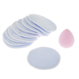 Max Reusable Makeup Remover Wipes Facial Cleansing Bamboo Cotton Rounds Pads Blue