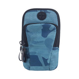 Maxbell Phone Holder Portable Pouch Running Armband Arm Bag for Hiking Travel Gym Blue