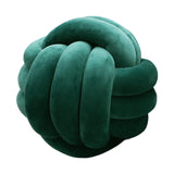 Maxbell Round Knot Ball Pillow Round Photography Props for Home Decoration 22cm Green