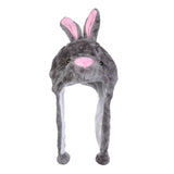 Maxbell Animal Plush Hat festival outdoor Halloween Costume Gift Fancy Dress Cosplay Gray Rabbit