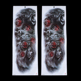 Maxbell 2Pcs Realistic 3D Waterproof Tattoo Arm Sleeves Stickers for Men Women 063