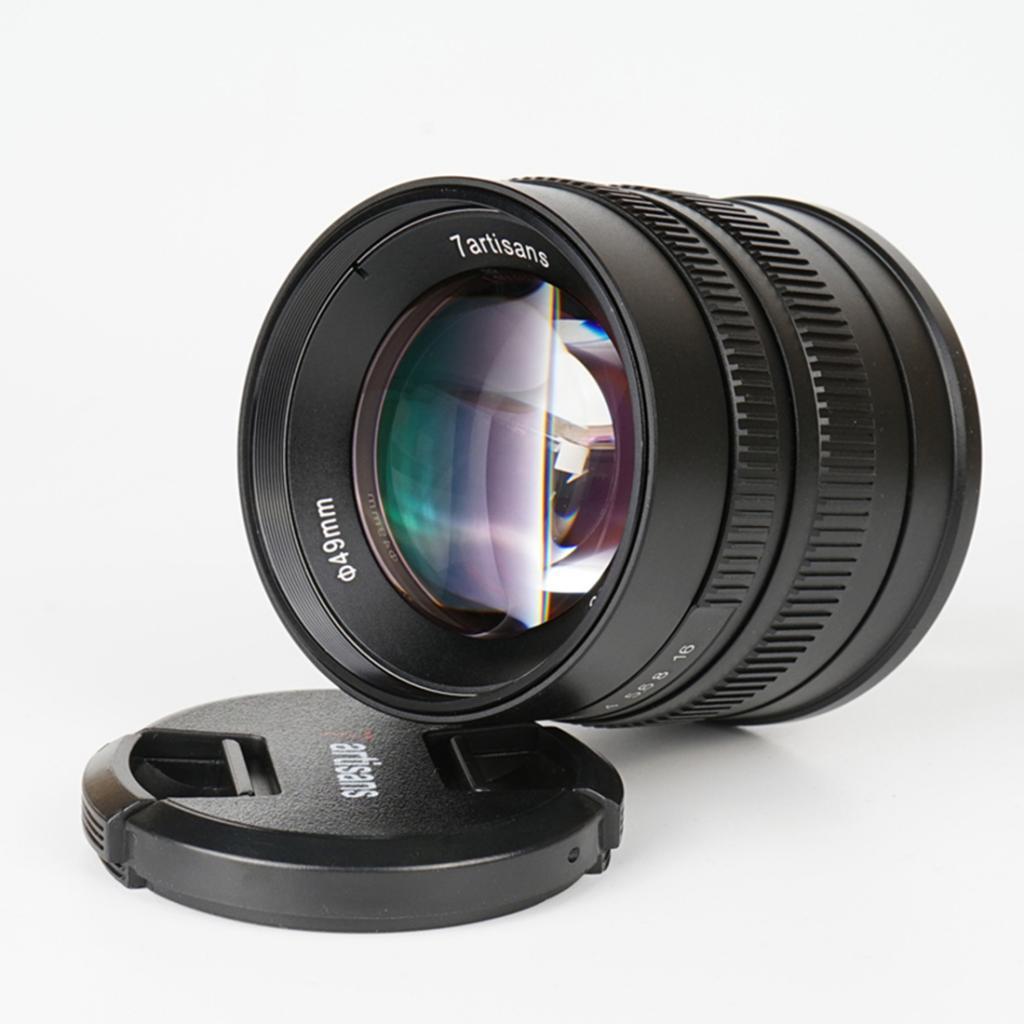 Maxbell 55mm F1.4 APS-C Manual Portrait Focus Lens Fit for Canon Camera Black