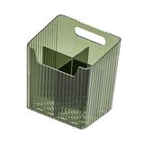 Maxbell Bathroom Storage Box Divided Grid Design Decorative Basket for Bathroom Home Green