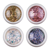 Maxbell 4-Box Mixed Color Makeup Nail Art Glitter Body Decoration Cosmetic Sequins A