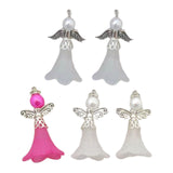 Maxbell Maxbell 5Pcs Angel Pendants Charms with Hole for Jewelry Making Findings Earring