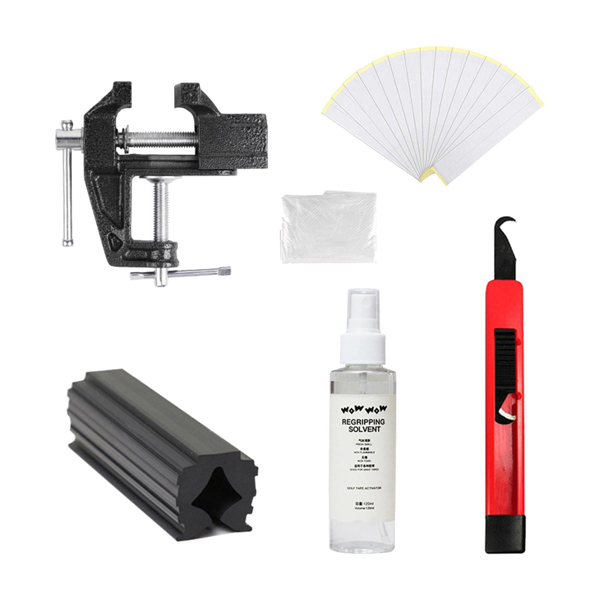Maxbell Golf Club Grip Kit Double Sided Adhesive Tape Repair Club Cover Removal