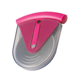 Maxbell Stainless Steel Pizza Cake Wheel Cutter Slicer Blade Food Cutter Rose Red