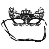Maxbell Women Black Sexy Venetian Masquerade Crown Eye Mask Lace Party Fancy Dress