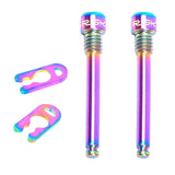 Maxbell 2pcs Bicycle M4 Bolt Threaded Hydraulic Disc Brake Plug Fixed Bolts Colorful