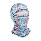 Maxbell Balaclava Hat Bandana Windproof Neck Warmer for Hiking Snowboarding Riding snow and blue adult