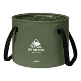 Maxbell Collapsible Bucket 10L Water Storage Bag Durable for Outdoor Activities Green