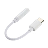 Max USB 3.1 Type C Male to 3.5mm AUX Female Earphone Audio Adapter Cable White