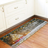 Maxbell Christmas Style Non Slip Floor Mat Carpet Area Rug Tree Lights