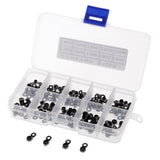 Max 100pcs Rod Repair Kit Mixed Size Fishing Rod Guides Line Ring Tips 2.1-3.0mm