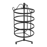 Max Maxb 4 Tiers Metal Rotating EarringS Display Stand Jewelry Holder Rack Black