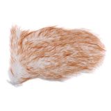 Max 40x60cm Sheepskin Fluffy Skin Faux Fur Fake Rug Mat Rugs White and Brown