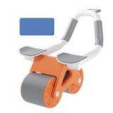 Maxbell Ab Exercisers Abdominal Trainers Automatic Return Abdominal Roller Wheel Orange