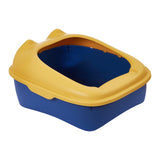 Maxbell Cat Litter Box Semi Enclosed Portable Comfortable Splashproof Cat Sand Box yellow