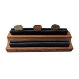 Maxbell Instrument Stand Clip Guitar Player Accessory Organizer Wooden for Guitarist Long dark wood