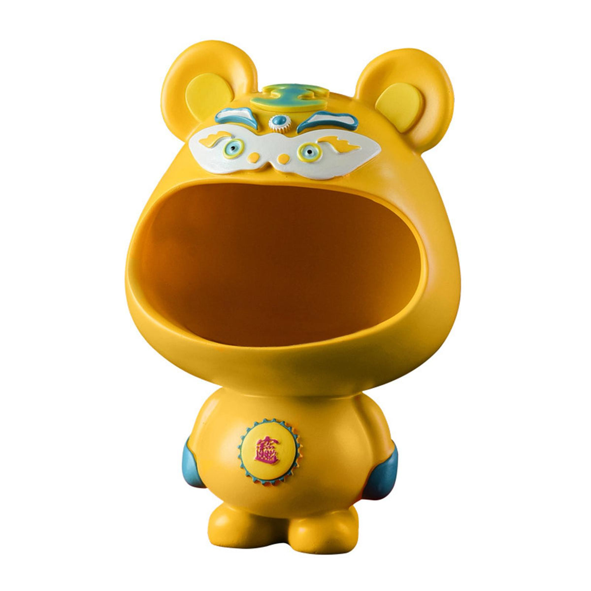 Maxbell Creative Figurines Holding Storage Tray Candy Dish Keys Holder Yellow