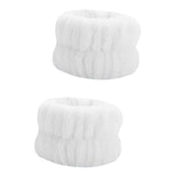 Maxbell Absorbent Wrist Wash Band Towel Portable for Skincare Bridal Party SPA White