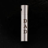 Maxbell Cylinder Pillar Stainless Steel Urn Cremation Family Keepsake Pendant Dad