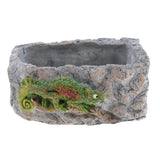 Maxbell Reptile Food Dish Feeding Bowl Water Worm Feeder Chameleon Large BL-7002