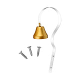 Maxbell Dog Bell Adjustable Height Durable Interactive Toy for Go Toilet Training White