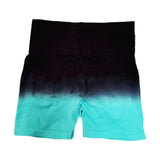 Maxbell Summer Yoga Shorts Elastic Butt Lifting Underwear Sports Shorts for Training Blue Large