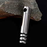 Maxbell Cylinder Shape Stainless Steel Cremation Ashes Urn Pendant Keepsake