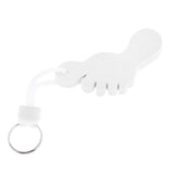 Maxbell Foot Shaped Foam Safety Floating Keyring for Boating Yachting Sailing White