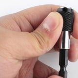 Maxbell 1Pc 1/4 Screwdriver Extension Quick Release Hex Shank Holder Drill Bit Black 60mm
