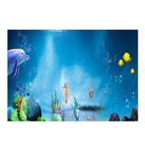 Maxbell 3D Aquarium Fish Tank Background Poster Picture PVC Adhesive Decor  76x46cm