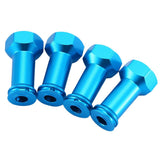 Max 24mm Wheel Hub Hex Drive Adaptor for 1/16 Remote Control Crawler Car x4 Blue