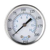 Maxbell 1Pcs Pressure Gauge Pressure Manometer Water Oil Air Pressure Meter 0-14 Bar