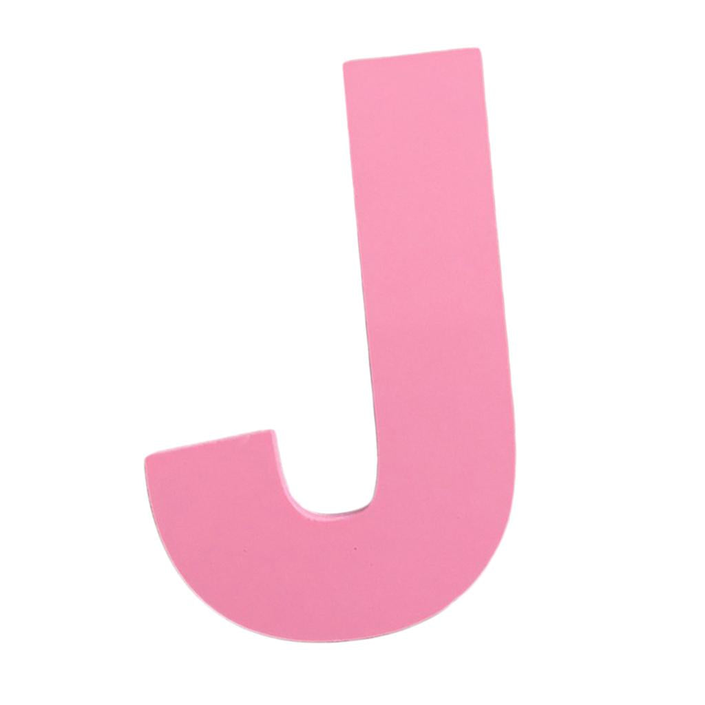 Max DIY 3D Pink Capital English Letters Wall Stickers J