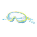 Maxbell Kids Swim Goggles with Earplug Swimming Glasses for Children Adjustable Yellow Blue
