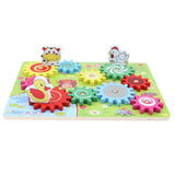 Maxbell Kids Wooden Gear Puzzle Game Early Education Toy Gift Farm Animal