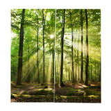 Max Set of 2 Panel Digital Printing 3D Curtains Window  Sunshine