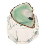 Maxbell Crystal Napkin Serviette Ring Holders Table Adornment Party Decor  Green