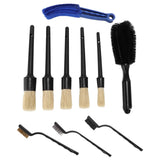 Maxbell 10Pcs Detailing Brush Kit Products Cleaner for Car Cleaning Wheel Brush