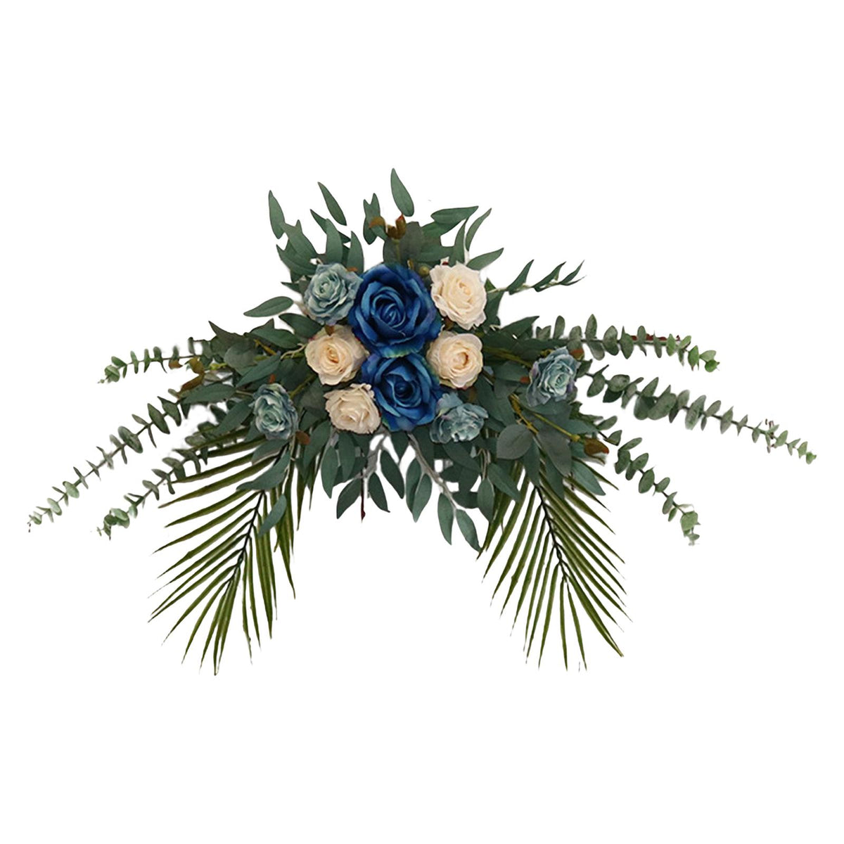 Maxbell Silk Floral Centerpiece Arrangement for Wedding Engagement Party Blue