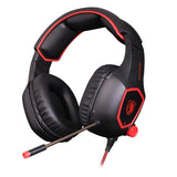 Maxbell SA818 Headset Gaming Headphones for Xbox One PC Earphone Mic black+red
