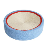Maxbell Sisal Cat Scratcher Bed Furniture Protection Nonslip Bottom Sleeping Nest White Blue