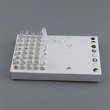 Maxbell 104pcs 1ml Glass Perfume Vials Empty Essential Oils Fragrance Bottles Clear Body White Cap
