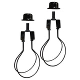 Maxbell Lamp Shade Lights Bulb Adapter Clip, with Shade Attaching Finial Top Black