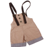 Max 1/4 BJD Doll Outfit Doll Suspender Trousers Pants Accessories Khaki