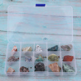 Max Maxb 15pcs/set Natural Ores Crystal Original Stone Mixed Mineral Specimens   D